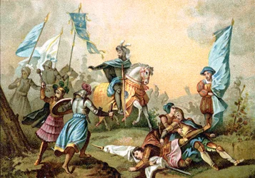 Francisco I de França na Batalha de Marignano