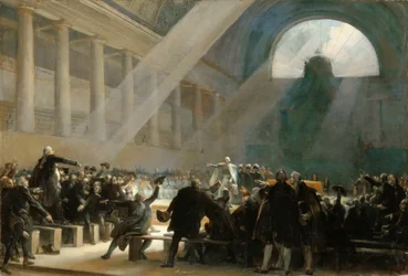 Mirabeau responde a Dreux-Brézé na reunião da Assembleia Nacional, 23 de junho de 1789