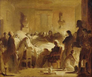 Os últimos momentos de Charles-Ferdinand da França (1778-1820) na sala de administração da Ópera de Paris, 14 de fevereiro de 1820, 1820-50