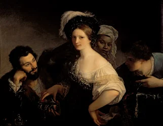 A jovem cortesã, 1821