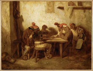 Os espanhóis a jogar às cartas, também conhecidos como os catalães ...