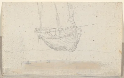 Vista de uma cidade (verso: navio)