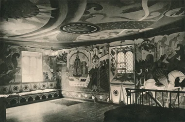 Decorações em um salão, c1927