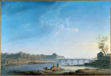 O Cais das Tulherias e a Ponte Real, c.1780 (óleo sobre tela)