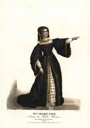 Miss Suzanne Brocard como Alicia em Jane Shore (Richard III e Jeanne Shore) por Nepumucene Lemercier, Theatre Français