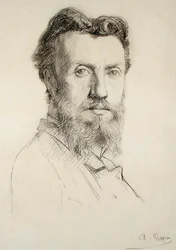 Auto-retrato (lápis sobre papel)