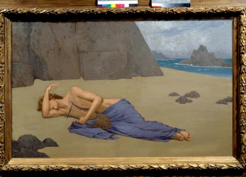 Lamentação da Pintura Orphee de Alexandre Seon (1855-1917) 1896. Dim. 0,73 x 1,16 m. Musee d