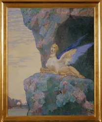 O desespero da Quimera (pintura sobre tela)
