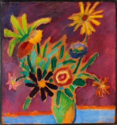Flores coloridas, 1915.