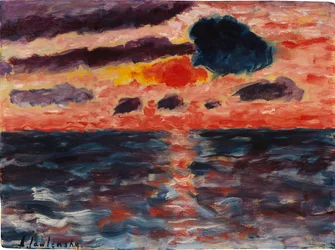 Pôr do sol, Borkum, 1928.