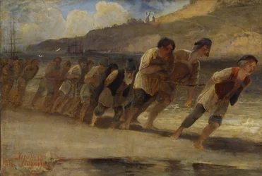 Burlaks no Volga, 1871.