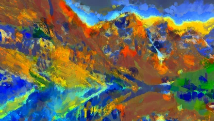 Várias cores da paisagem,2020,(técnica mista)