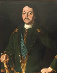 Retrato do imperador Pedro I, o Grande 1672-1725, 1758