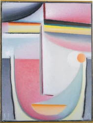 Cabeça abstrata: Sinfonia em cor-de-rosa