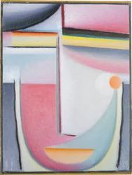 Cabeça abstrata: Sinfonia em rosa