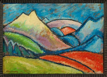 Paisagem de Oberstdorf (pintura sobre tela)