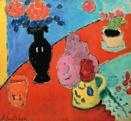 Still Life with Vase and Jug, de Alexei Jawlensky (1864-1941)
