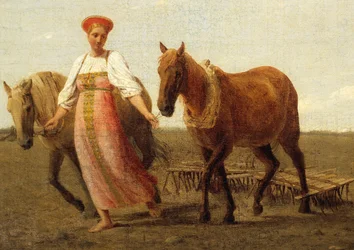 Russo: "No campo arado. primavera" No campo arado. primavera
