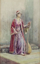 Um músico de harém, 1888