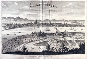 Bale, Suíça, por A.H. Jaillot em "Atlas Français" - Paris