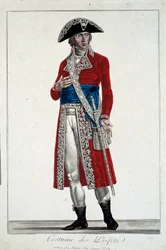 Um Prefet em Gravura de Roupa Vermelha de Alexis Chataignier (1772-1817)