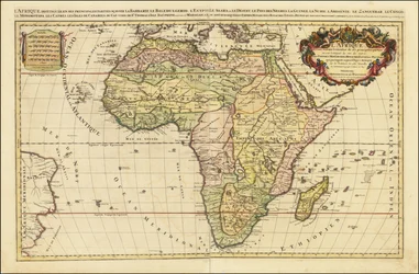 Mapa de África de 1692 por Alexis-Hubert Jaillot