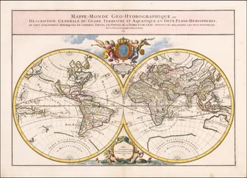 Mapa do mundo de 1699 de Alexis-Hubert Jaillot
