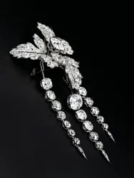 Broche &39;Folhas de Groselha&39;, c.1855 (diamantes, prata e ouro)