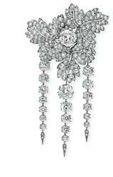 Broche &39;Folhas de Groselha&39;, c.1855 (diamantes, prata e ouro)