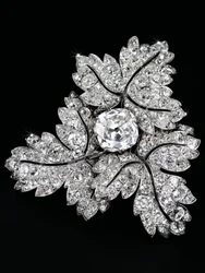 Broche &39;Folhas de Groselha&39;, c.1855 (diamantes, prata e ouro)