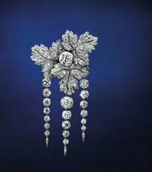 Broche "folhas de groselha", c.1855