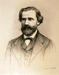 Retrato de Giuseppe Fortunino Francesco Verdi (água-forte)