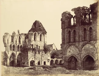 Abadia de Wenlock, 1858.