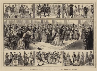 Bola de fantasia de Lady Mayoress na mansão