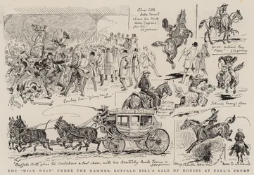 O oeste selvagem sob o martelo, a venda de cavalos de Buffalo Bill em Earl&39;s Court