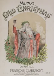 Capa da partitura de &39;Merrie Old Christmas&39;, uma quadrilha de Francois Claremont