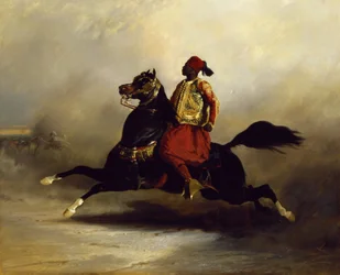 Nubian Horseman no galope