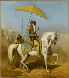 Retrato do marajá Ranjit Singh.