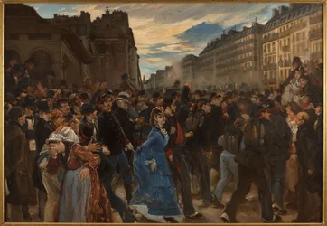 Le départ des mobiles, en juillet 1870, ca. 1879 (óleo sobre tela)