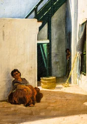 Pátio de casa marroquina