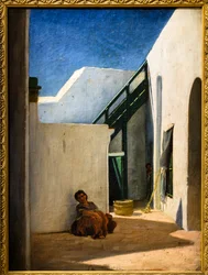 Pátio de casa marroquina