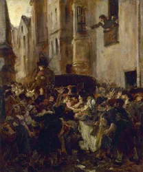 A prisão de Charlotte Corday, c. 1853.