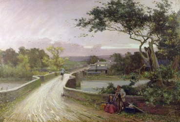 Newby Bridge, Windermere (óleo sobre tela)