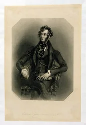 Edward Lytton Bulwer (1803-73), gravado por H. Cook