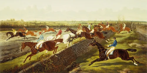 A Steeplechase (óleo sobre tela)