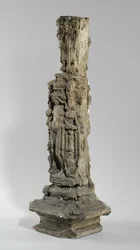 Um dos 9 maquetes para a Chaminé Sam Wilson, c.1908-14 (gesso e goma-laca)