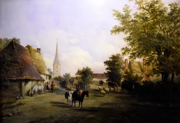 Alfred Vickers (1810-1837) A aldeia de Hever - Castelo de Hever 8-05-2017 11-45-48