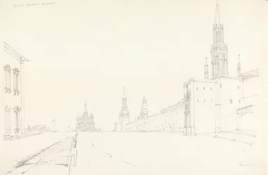 Moscou, 1827 (grafite no papel)