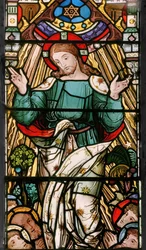 Cristo em majestade, c.1867 (vitral)