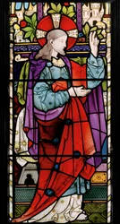 Christ Raising Jairuss Daughter, 1866 (vitral)
